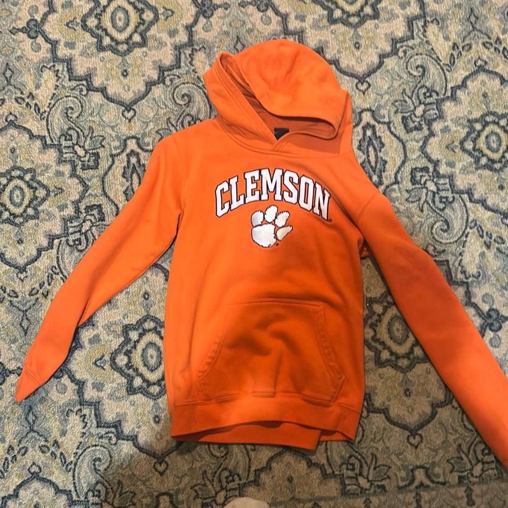 Orange vintage Clemson hoodie